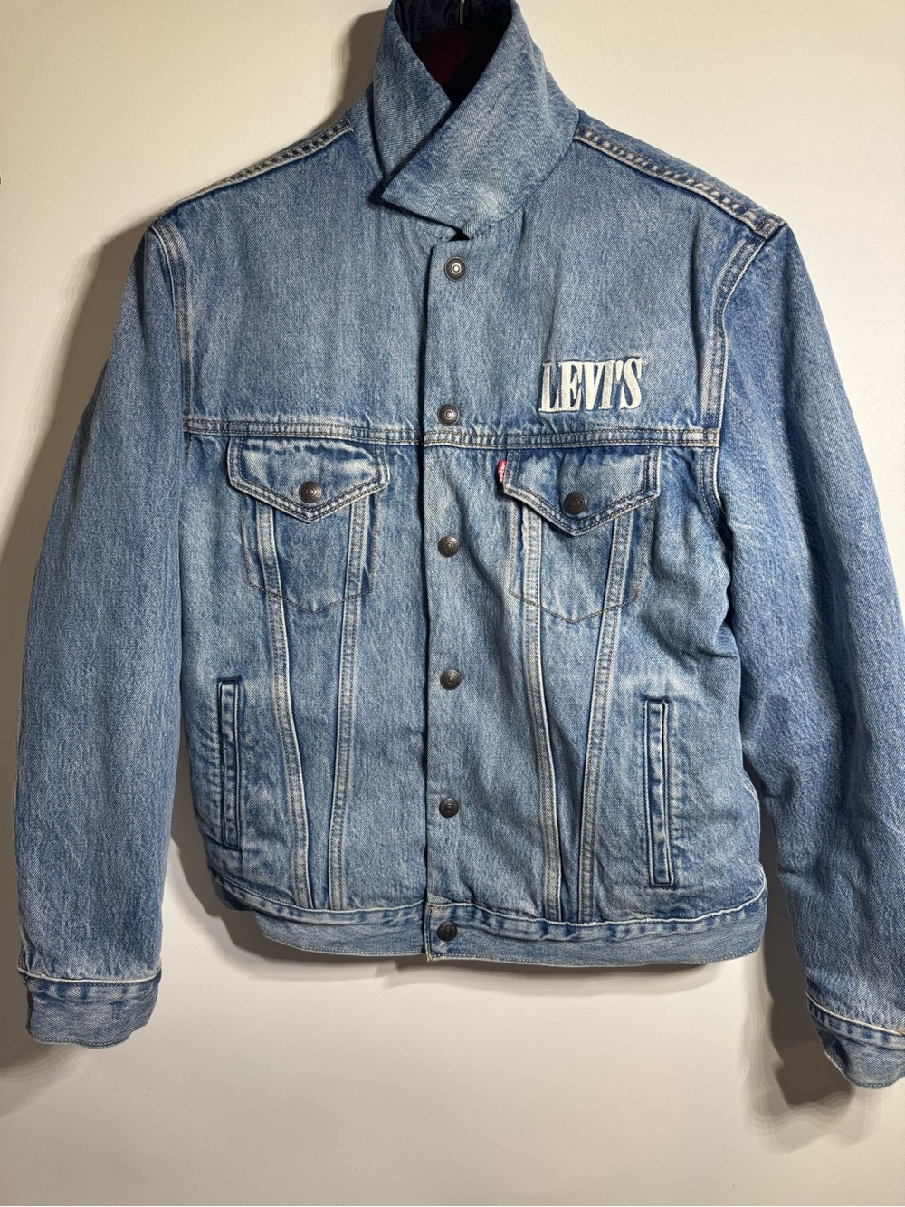 Levi's Jacket Reversible Padded Trucker Denim Jacket Men’s Size S